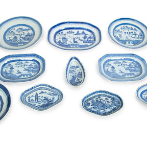 A Collection of Chinese Export Blue