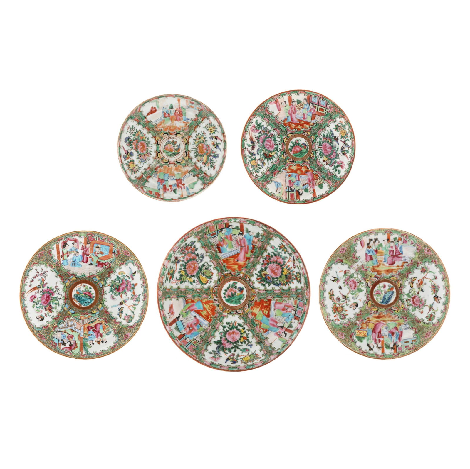 A COLLECTION OF CHINESE EXPORT ROSE
