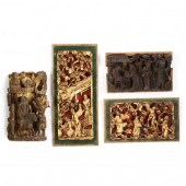 A COLLECTION OF CHINESE WOODEN