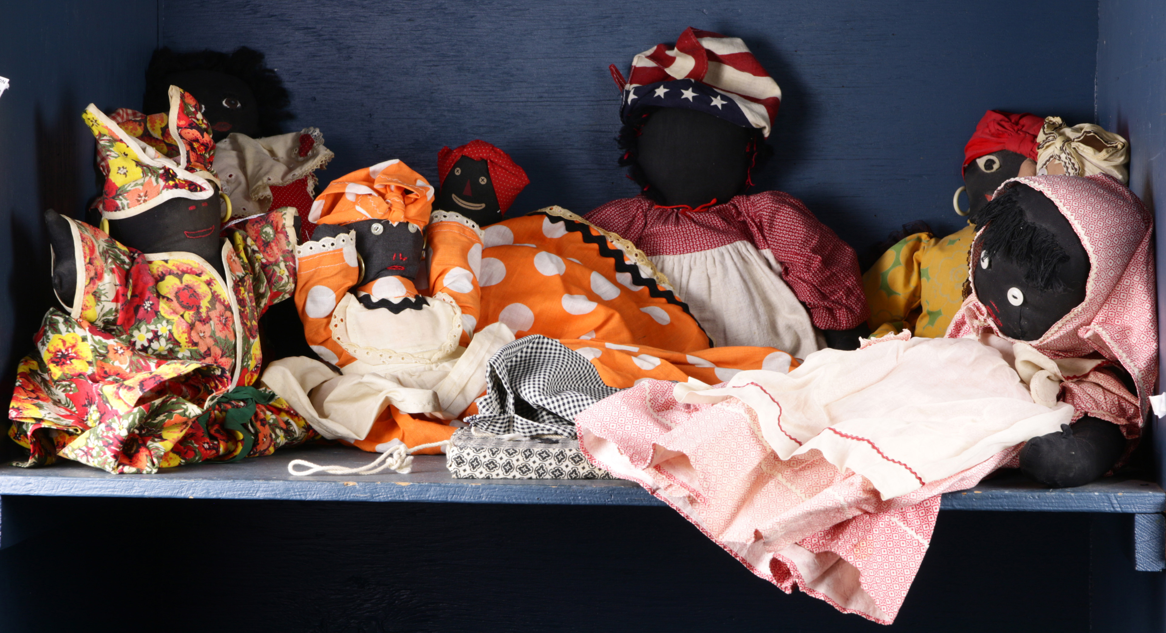 A COLLECTION OF CLOTH FOLK DOLLS