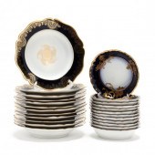 A COLLECTION OF COBALT & GILT