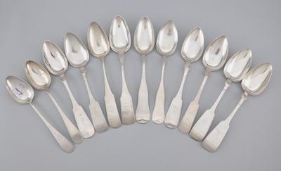 A Collection of Coin Silver Soup