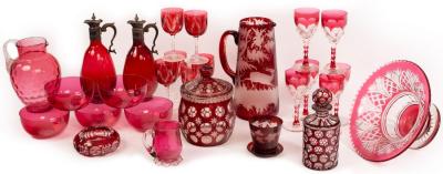 A collection of cranberry and