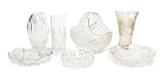 A Collection of Cut Glass