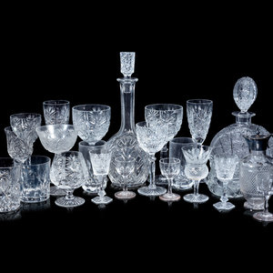 A Collection of Cut Glass