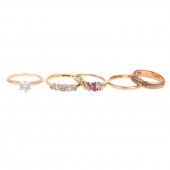 A COLLECTION OF DIAMOND & GOLD