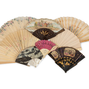 A Collection of Eight Fans