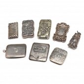 A COLLECTION OF EIGHT SILVER M