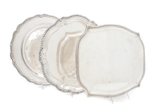 A Collection of Eight Silverplate