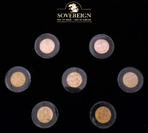A collection of eight Sovereigns
