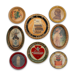 A Collection of Eight Tin