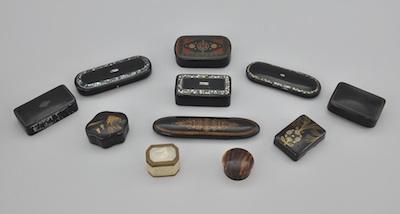 A Collection of Eleven Snuff and