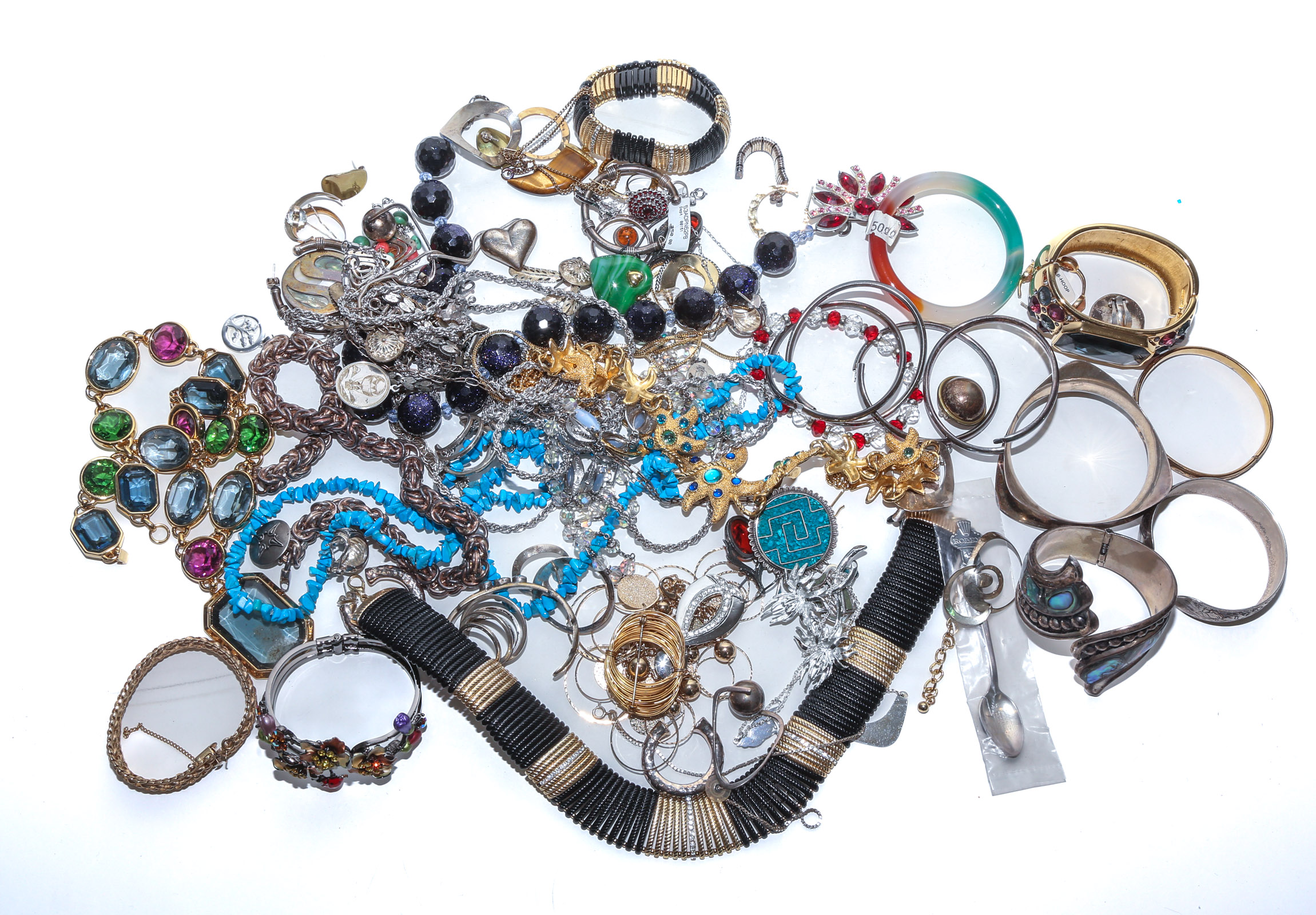 A COLLECTION OF FASHION JEWELRY