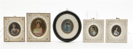 A Collection of Five Portrait