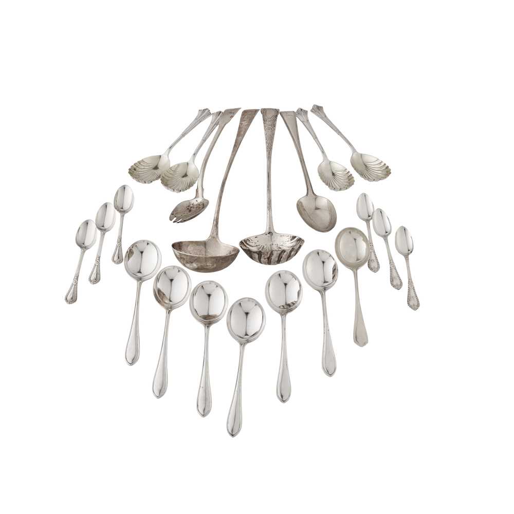 A COLLECTION OF FLATWARE to