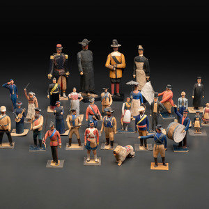 A Collection of Folk Art Carved and