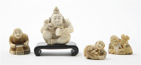 A Collection of Four Ivory