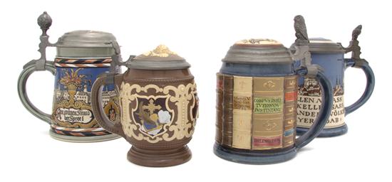 A Collection of Four Mettlach