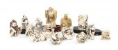 A Collection of Fourteen Ivory