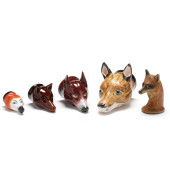 A COLLECTION OF FOX HEAD FORM