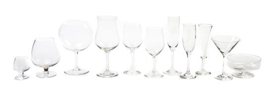 A Collection of Glass Stemware