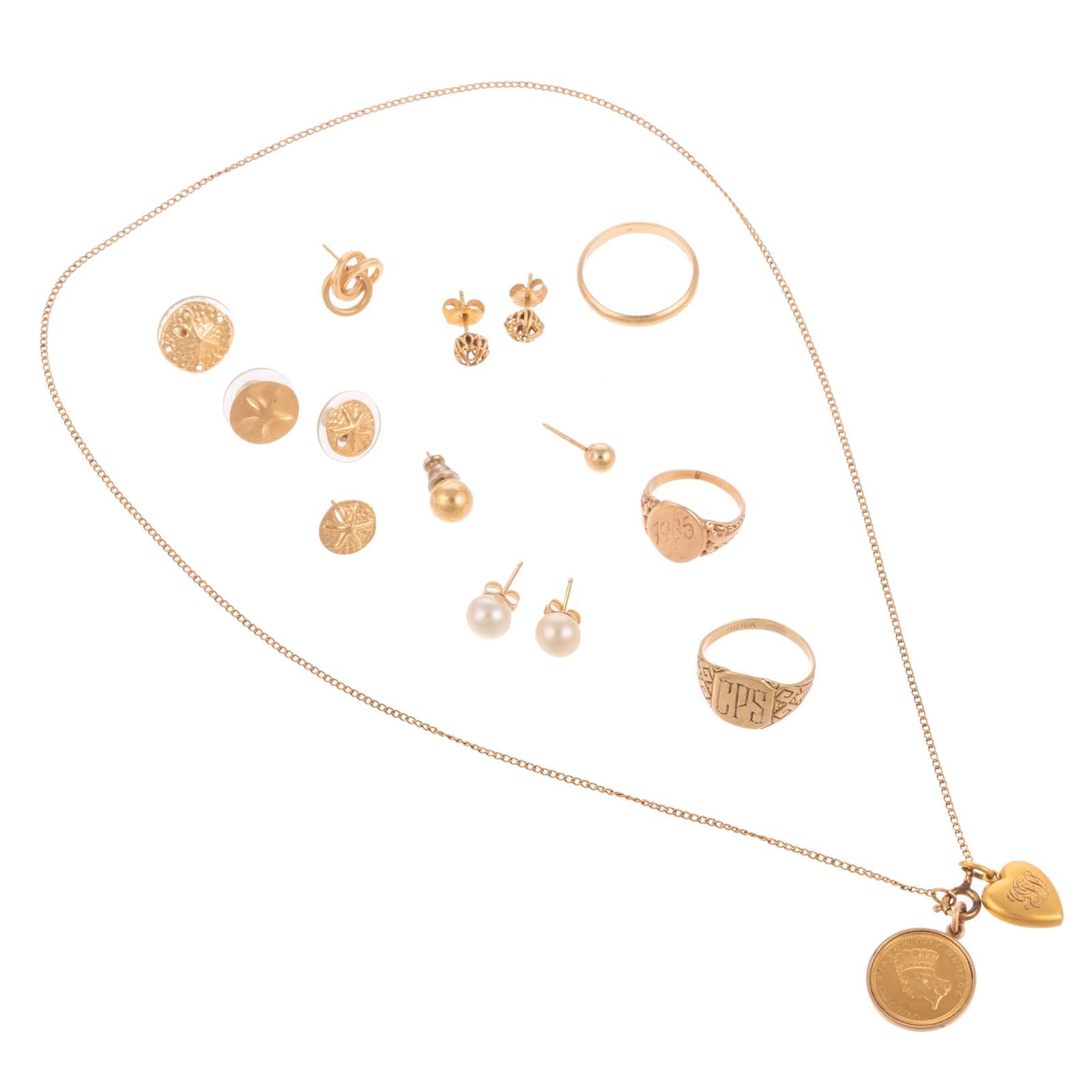 A COLLECTION OF GOLD SIGNET