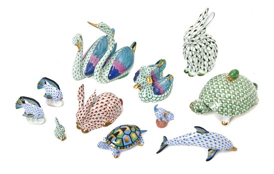 A Collection of Herend Porcelain