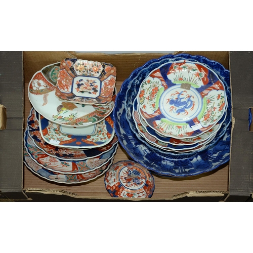A collection of Japanese Imari