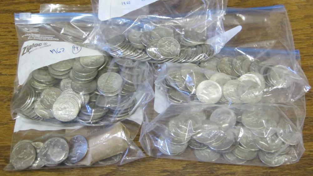 A COLLECTION OF KENNEDY HALF
