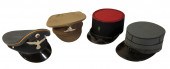 A COLLECTION OF MILITARY HATS