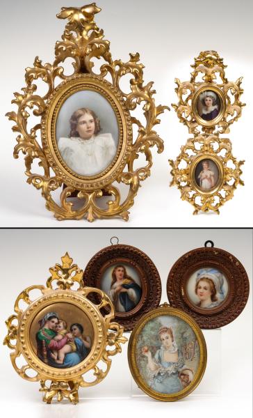 A COLLECTION OF MINIATURE PAINTINGS
