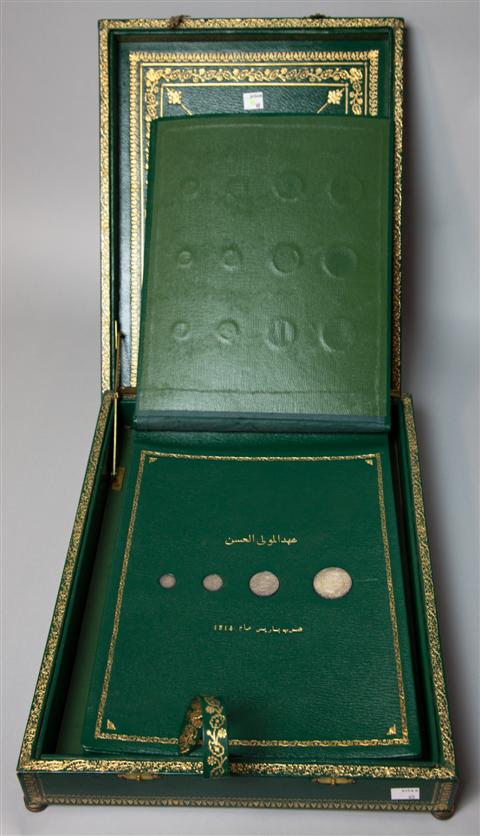 A COLLECTION OF MOROCCAN COINS IN