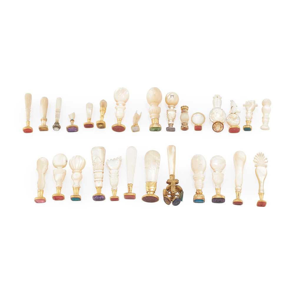 A COLLECTION OF MOTHER OF PEARL