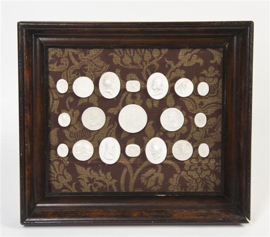 A Collection of Nineteen Plaster