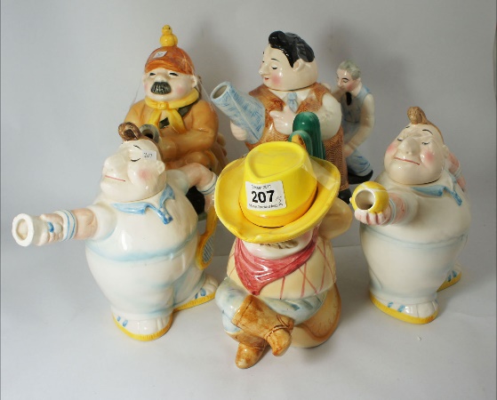 A collection of Novely Teapots