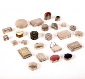 A collection of pill boxes and