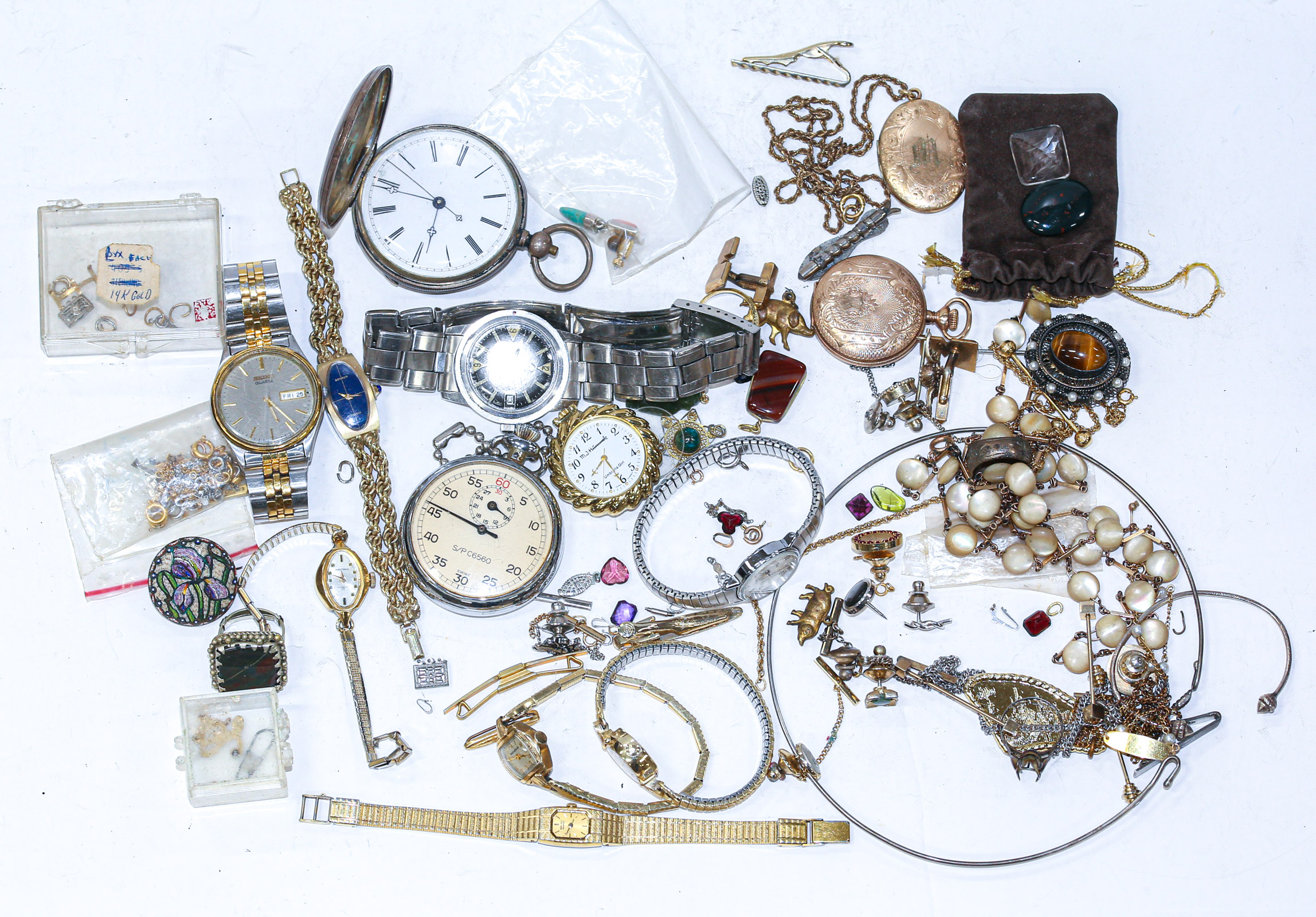 A COLLECTION OF POCKET WATCHES &
