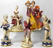 A Collection of Porcelain Figu