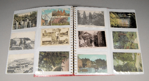A collection of postcards of