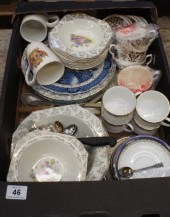 A collection of Pottery and Gl