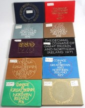 A collection of proof coins to