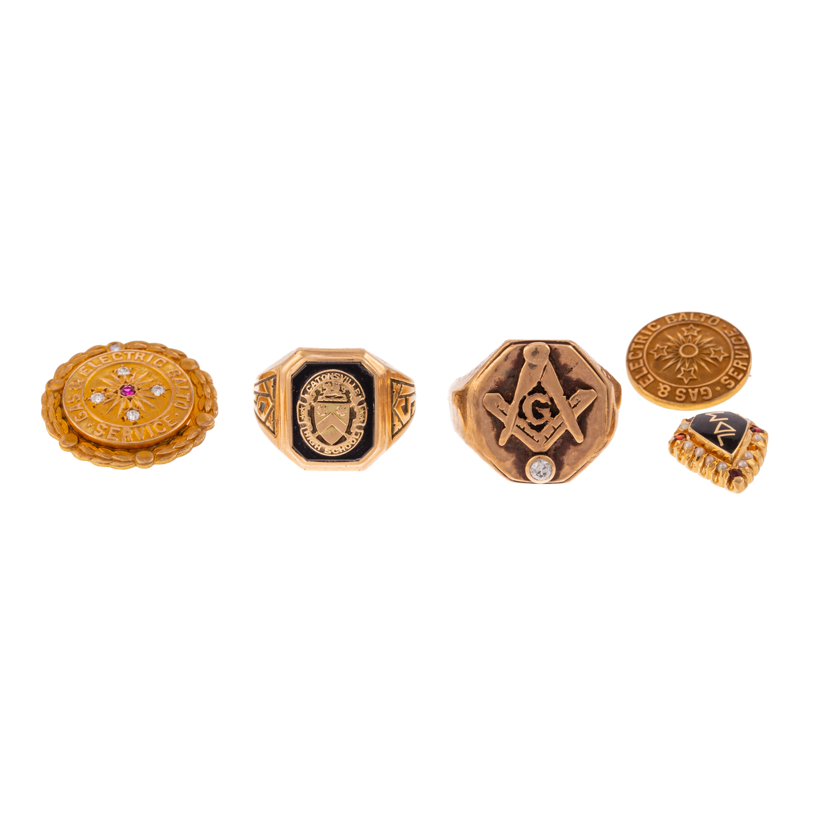 A COLLECTION OF SERVICE BROOCHES