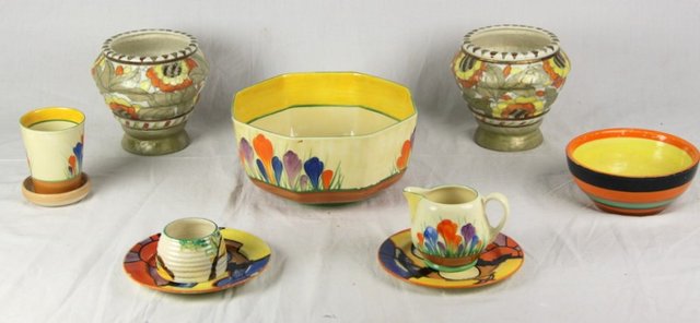 A collection of seven pieces of