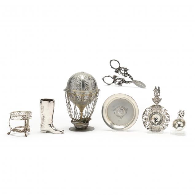 A COLLECTION OF SILVER AND