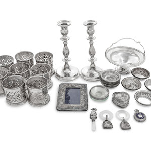 A Collection of Silver Items 19th