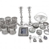 A Collection of Silver Items
1