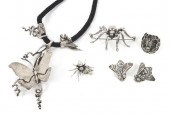 A Collection of Silver Jewelry