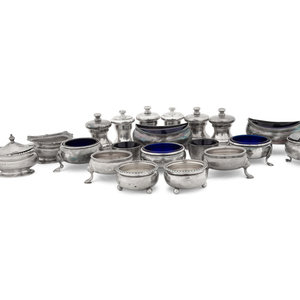 A Collection of Silver Pepper Mills