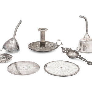 A Collection of Silver-Plate Bar