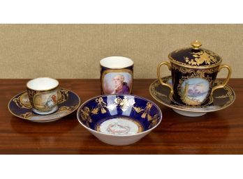 A collection of six antique